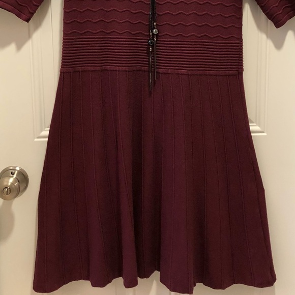 Xhilaration Burgundy Maroon Knit Sweater Dress Size XL - Picture 4 of 6